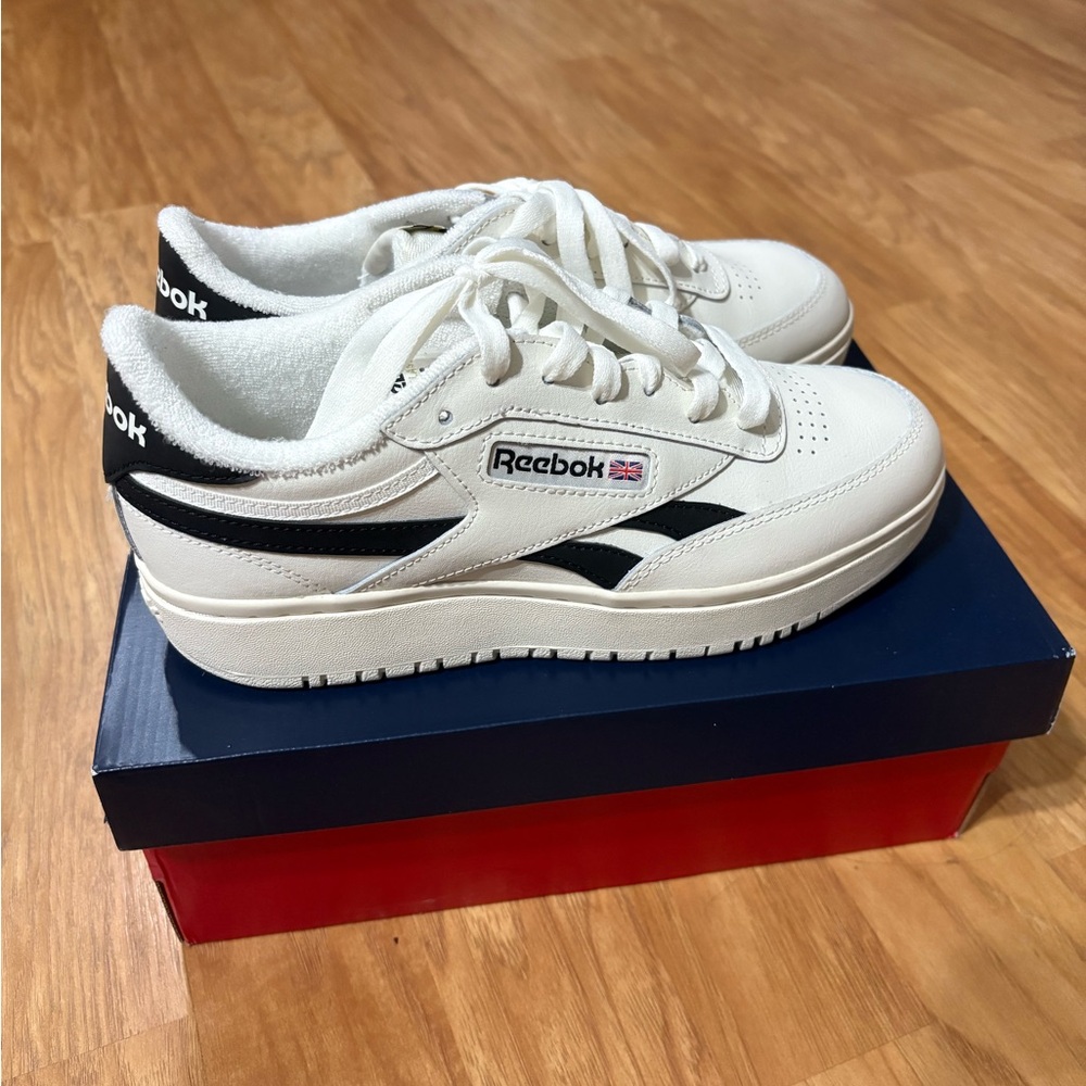 Reebok Club C Double Revenge Chalk and Black